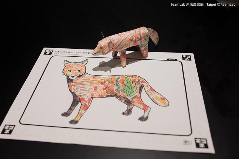 彩繪動物立體紙模型