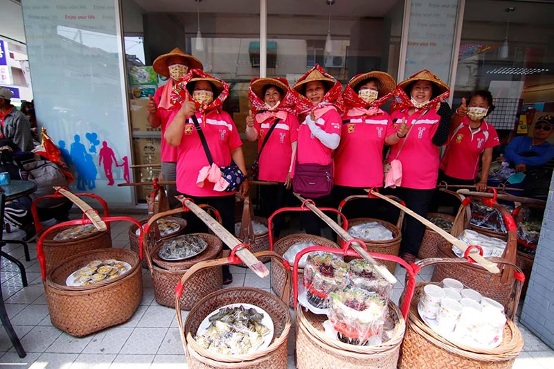 民眾提供食物