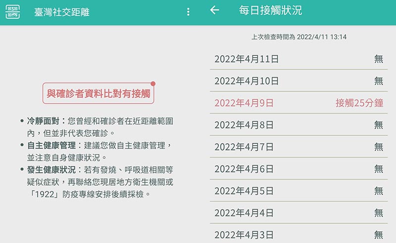 臺灣社交距離app